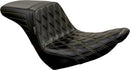 Kickflip 2-Up Double Diamond Chestnut Stitching Seat Black