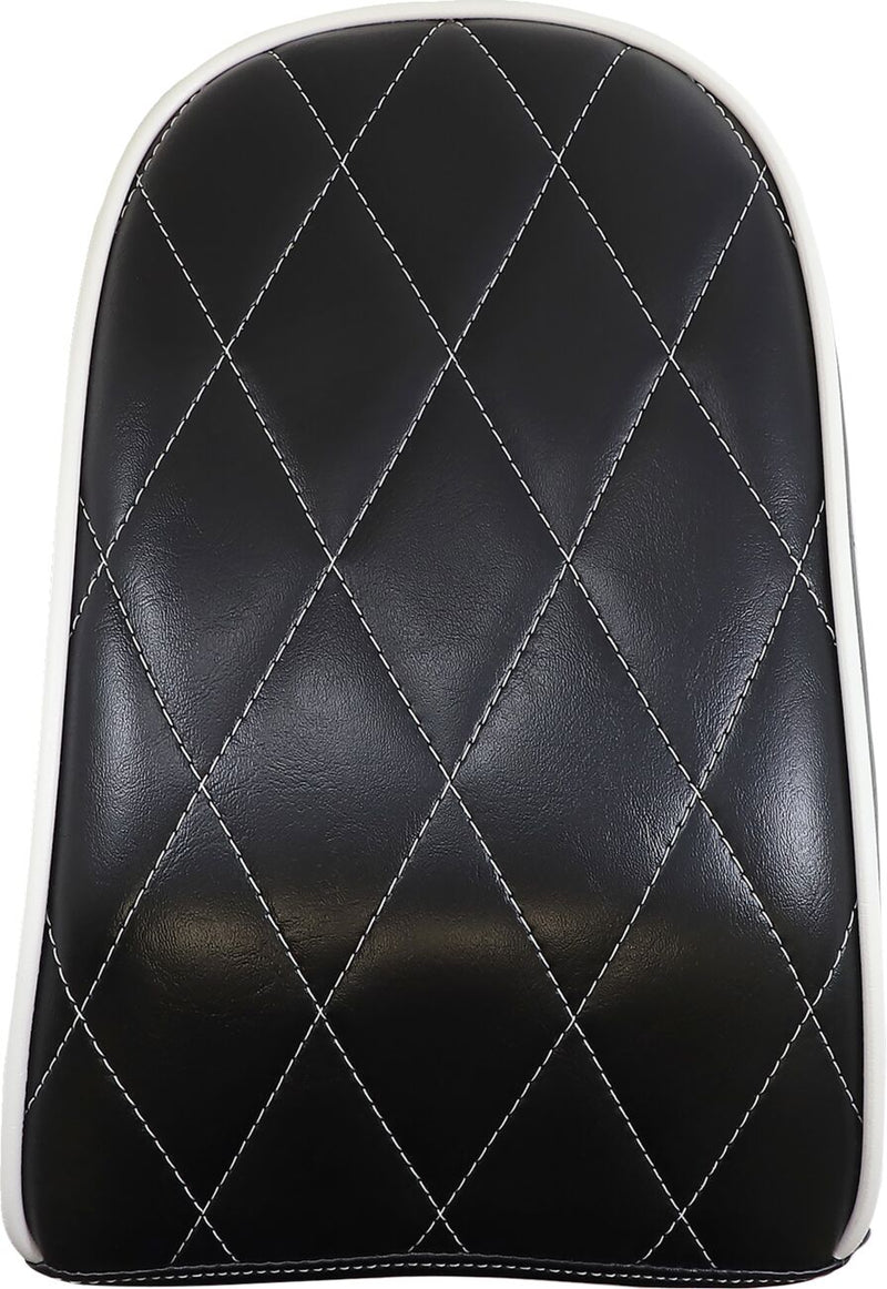 Bare Bones Series Pillion Pad White Diamond Black For Harley Davidson FXBR 1750 ABS 2018-2019