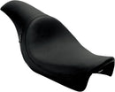 Front Full Length Predator Seat Smooth Black For Harley Davidson FXD 1450 2004-2005