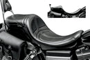 Maverick Daddy Long Legs One-Piece Stitched Seat Black For Harley Davidson FLD 1690 2012-2013