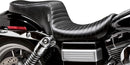 Cherokee 2-Up Pleated Seat Black For Harley Davidson FXDWG 1340 1996-1998