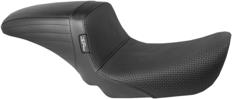 Kickflip 2-Up Basketweave Seat Black For Harley Davidson FXDFSE 1800 2009