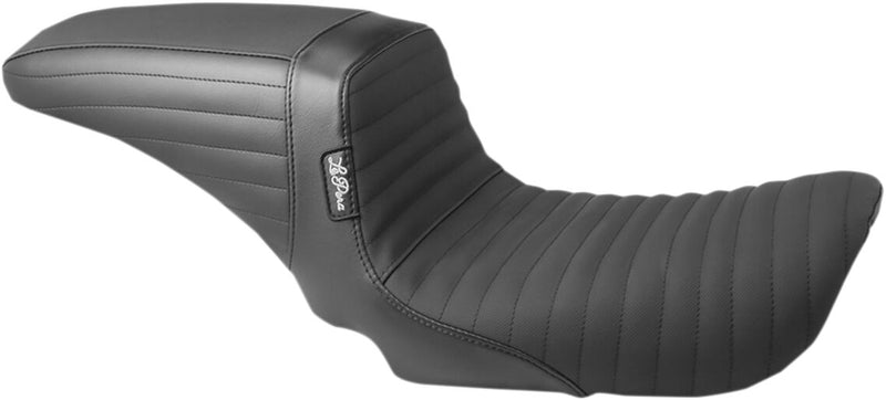 Kickflip 2-Up Pleated With Gripp Tape Seat Black For Harley Davidson FXDFSE 1800 2009