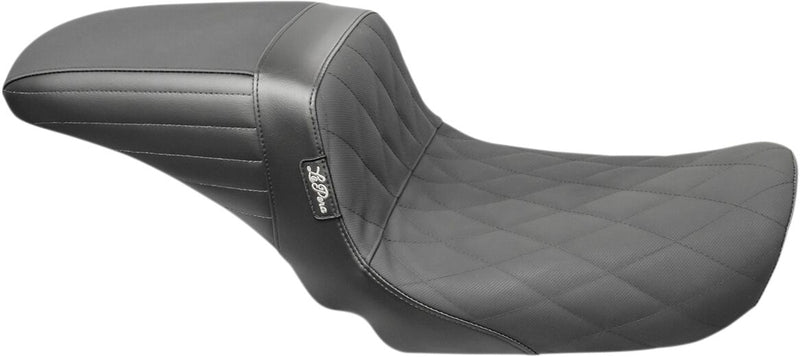 Kickflip 2-Up Diamond w/Gripp Tape Seat Black For Harley Davidson FLD 1690 2012-2013