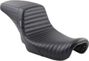 Kickflip Daddy Long Legs Solo Pleated Seat Black For Harley Davidson FLD 1690 2012-2013