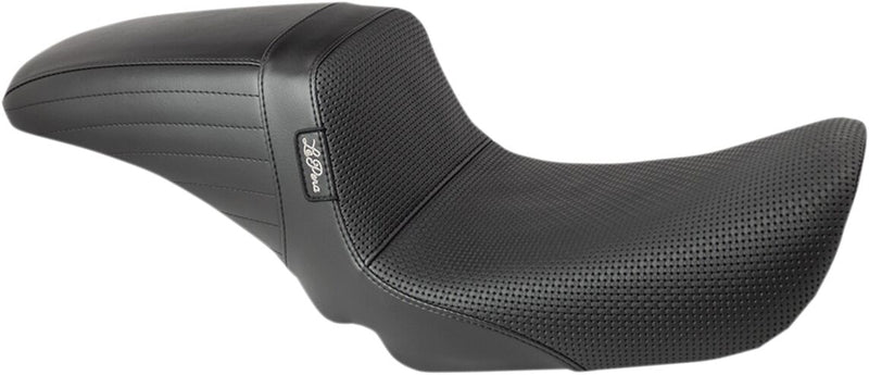 Kickflip 2-Up Basketweave Seat Black For Harley Davidson FXD 1450 2004-2005