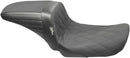 Kickflip 2-Up Diamond w/Gripp Tape Seat Black For Harley Davidson FXD 1450 2004-2005