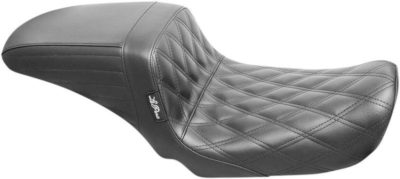 Kickflip 2-Up Double Diamond Seat Black For Harley Davidson FLD 1690 2012-2013