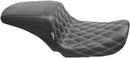 Kickflip 2-Up Double Diamond White Stitching Seat Black