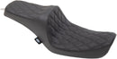 Predator 3 Seat Double Diamond Black For Harley Davidson FXD 1340 1996-1998