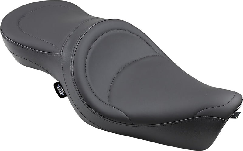 Low-Profile Wide Touring Seat Mild Stitched Black