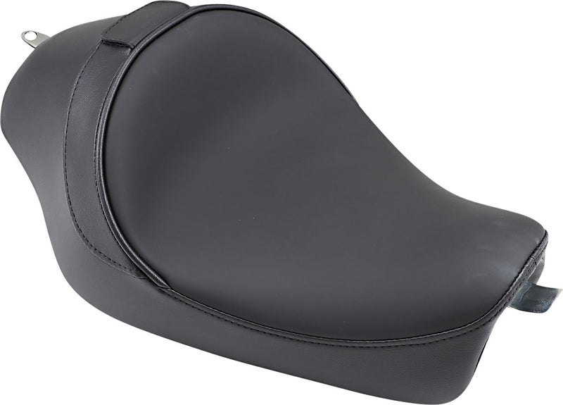 Backrest Compatible Solo Seat Smooth Black For Harley Davidson XL 1200 C 2004-2016