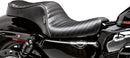 Cherokee 2-Up Pleated Seat Black For Harley Davidson XL 1200 C 2004-2016
