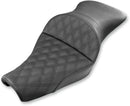 Explorer Lattice Stitch Seat Black For Harley Davidson XL 883 R 2006-2007