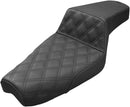 Step-Up Seat Black For Harley Davidson XL 1200 C 2004-2016 - 66 cm