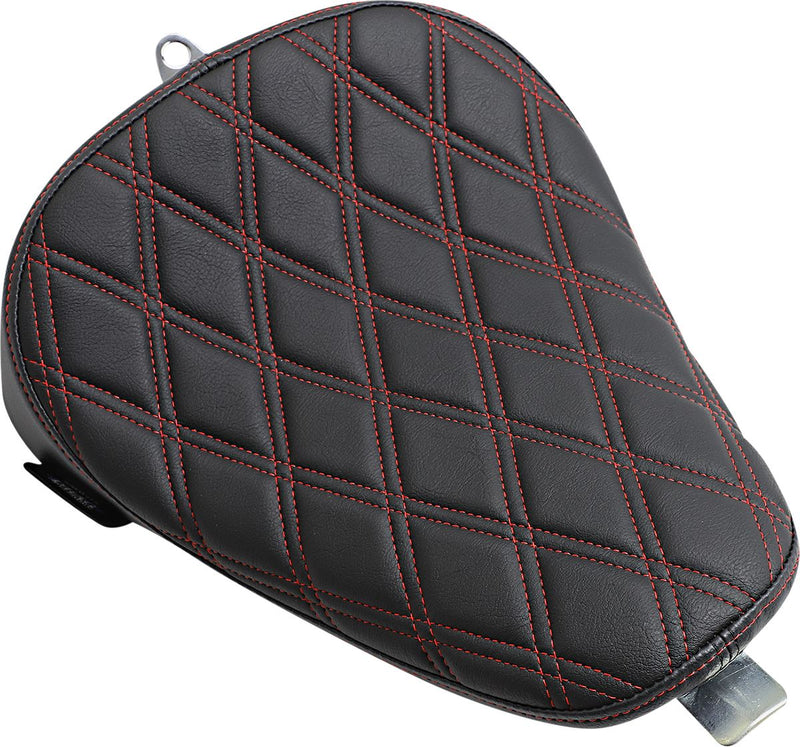 Bobber Solo Seat Double Diamond Black / Red