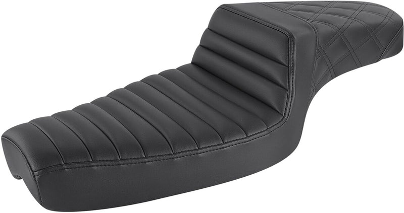 Step-Up Seat Black For Harley Davidson XL 1200 C 1996-1998