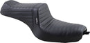 Tailwhip 2-Up Pleated Seat Black For Harley Davidson XL 1200 C 2010-2016