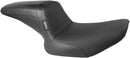 Kickflip 2-Up Basketweave Seat Black For Harley Davidson FXLR 1340 1987-1994