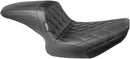 Kickflip 2-Up Diamond Seat Black For Harley Davidson FXLR 1340 1987-1994