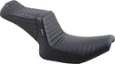 Tailwhip 2-Up Pleated Seat Black For Harley Davidson FXLR 1340 1987-1994