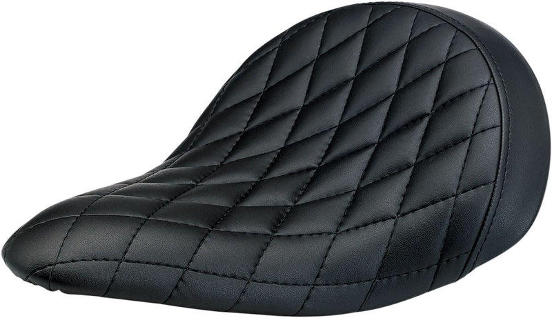 Slimline Solo Vinyl Seat Diamont Pattern Black