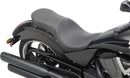 EZ Glide 2 Backrest Compatible Low-Profile Leather Touring Seat Plain Black