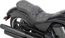 EZ Glide 2 Backrest Compatible Low-Profile Leather Touring Seat Pillow Black For Victory High-Ball 106 2012-2016