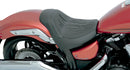Low Profile Solo Seat Flame Black For Yamaha XVS 1300 C Stryker 11-17 / Bullet Cowl 15-16
