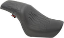 Predator 2-Up Seat Flame Black For Kawasaki VN 1500 Vulcan Classic - 96-04