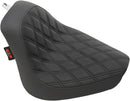 Low Profile Double Diamond Solo Seat Black For Yamaha XVS 650 A V Star Classic - 98-11