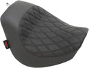 Low Profile Double Diamond Solo Seat Black For Yamaha XV 1600 A Road Star 99-03 / XV 1700 04-06