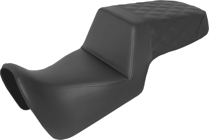 Step Up Passenger LS Seat Black For Harley Davidson - 72.5 cm