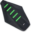 Ribbed Seat Cover Black / Green | Vendor no: KXF25009-334RT