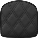 Explorer Step-Up Gravestone Sissy Bar Pad Black - 16.5cm H x 16.5cm W