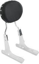 Oval Backrest Pad Studs Black / Chrome