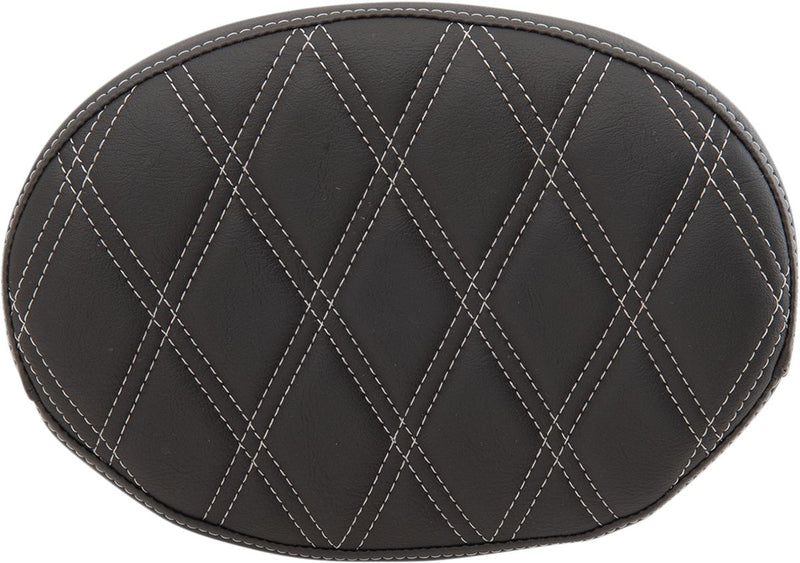 Backrest Pad Double Diamond Black / Silver