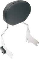 Backrest Pad Smooth Black For Harley Davidson FLHR 1340 1997-1998