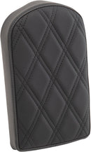 Sissy Bar Pad Double Diamond Black - 10 Inch