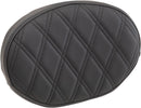 Oval Sissy Bar Pad Double Diamond Black