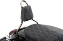 Tapered Sissy Bar Pad Double Diamond Black / Silver
