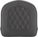 Speed Merchant Gravestone Sissy Bar Pad Black - 16.5cm H x 16.5cm W