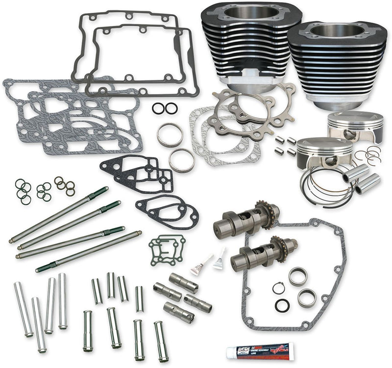 106" Big Bore Hot Set Up Kit Without Cylinder Heads Wrinkle Black