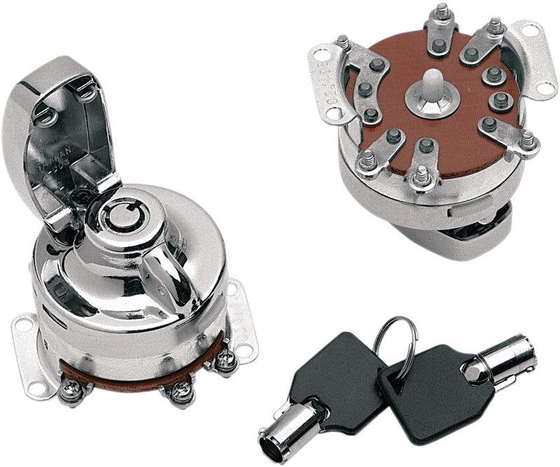 Round Key Internal Contact Switch Chrome