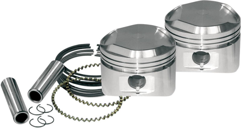 Super Stock Piston Kit 3 1/2" Standard Size High Compression With Rings