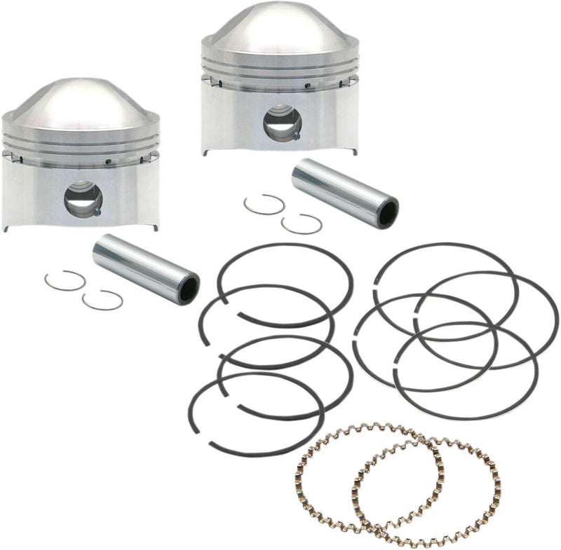 Forged Piston Kit 3 7/16 Inch Standard Size Low Compression