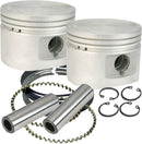 Piston Kits 3-1/2" Bore +.020" Flat Top 80" CU
