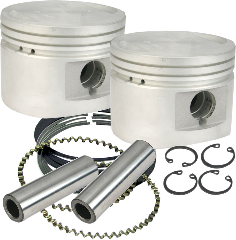 Piston Kits 3-1/2" Bore +.020" Flat Top 80" CU