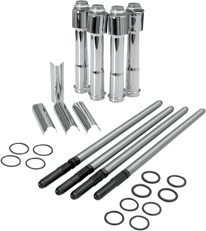 Adjustable Pushrod Cover Kit With Chrome Covers | Vendor