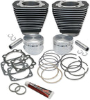 Cylinders With Pistons Kit 96" 3-5/8" Bore Wrinkle Black